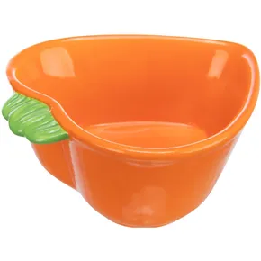 Keramikschale MRKEV (Meerschweinchen, Kaninchen), 180 ml/ 12 x 11 cm, orange